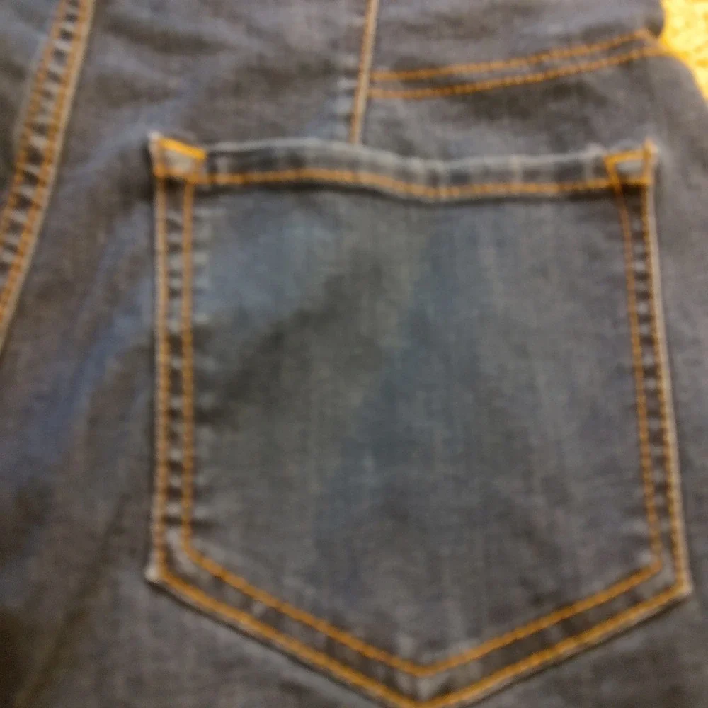 Knox Rose Flare Jeans Women 10 Dark Blue Excellent Pull On High Rise Stretch
